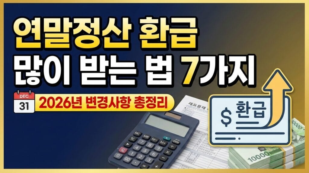 연말정산 환급 세금 계산 이미지