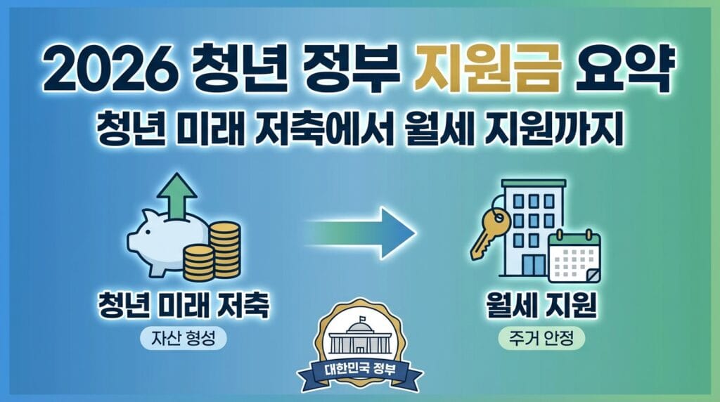 청년 정부지원금 신청 정보 이미지