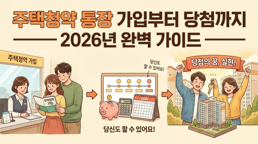 주택청약 통장 가입 가이드 2026 이미지