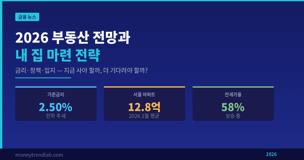 2026 부동산 전망 내 집 마련 전략 금리 정책 이미지